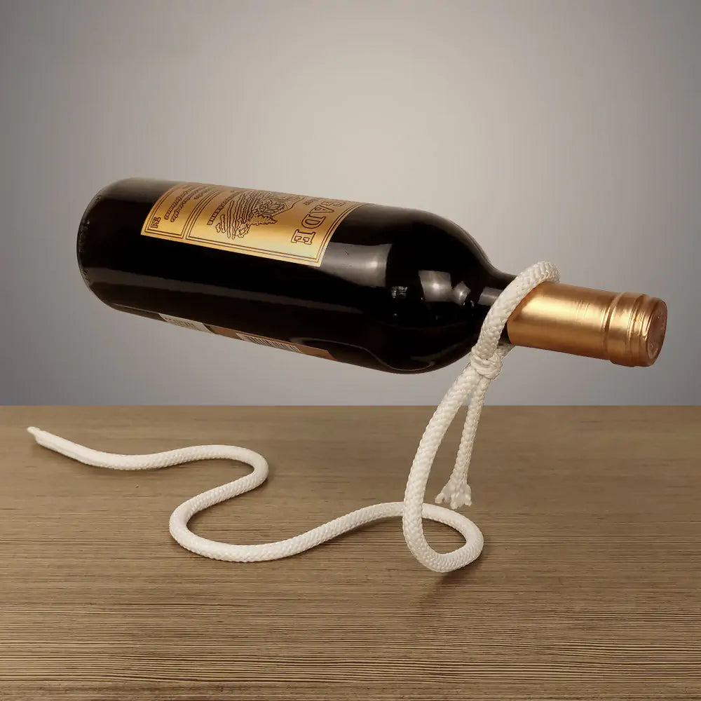 Suspended Rope Wine Bottle - ZenZone Home