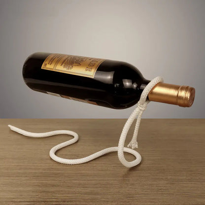 Suspended Rope Wine Bottle - ZenZone Home