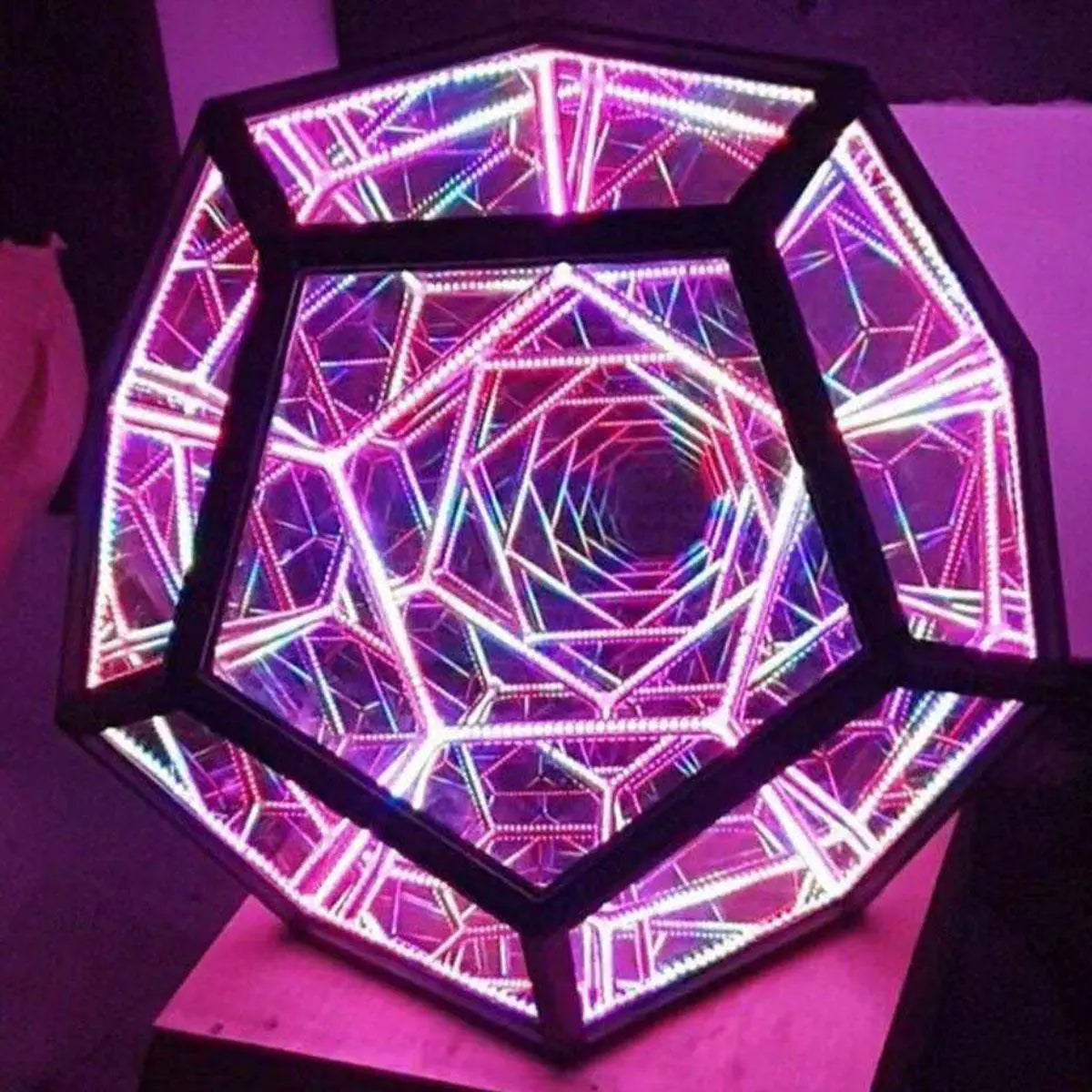 Infinite Dodecahedron Color Art Light - ZenZone Home