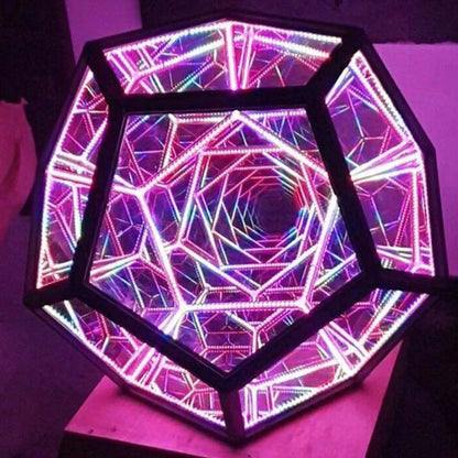 Infinite Dodecahedron Color Art Light - ZenZone Home