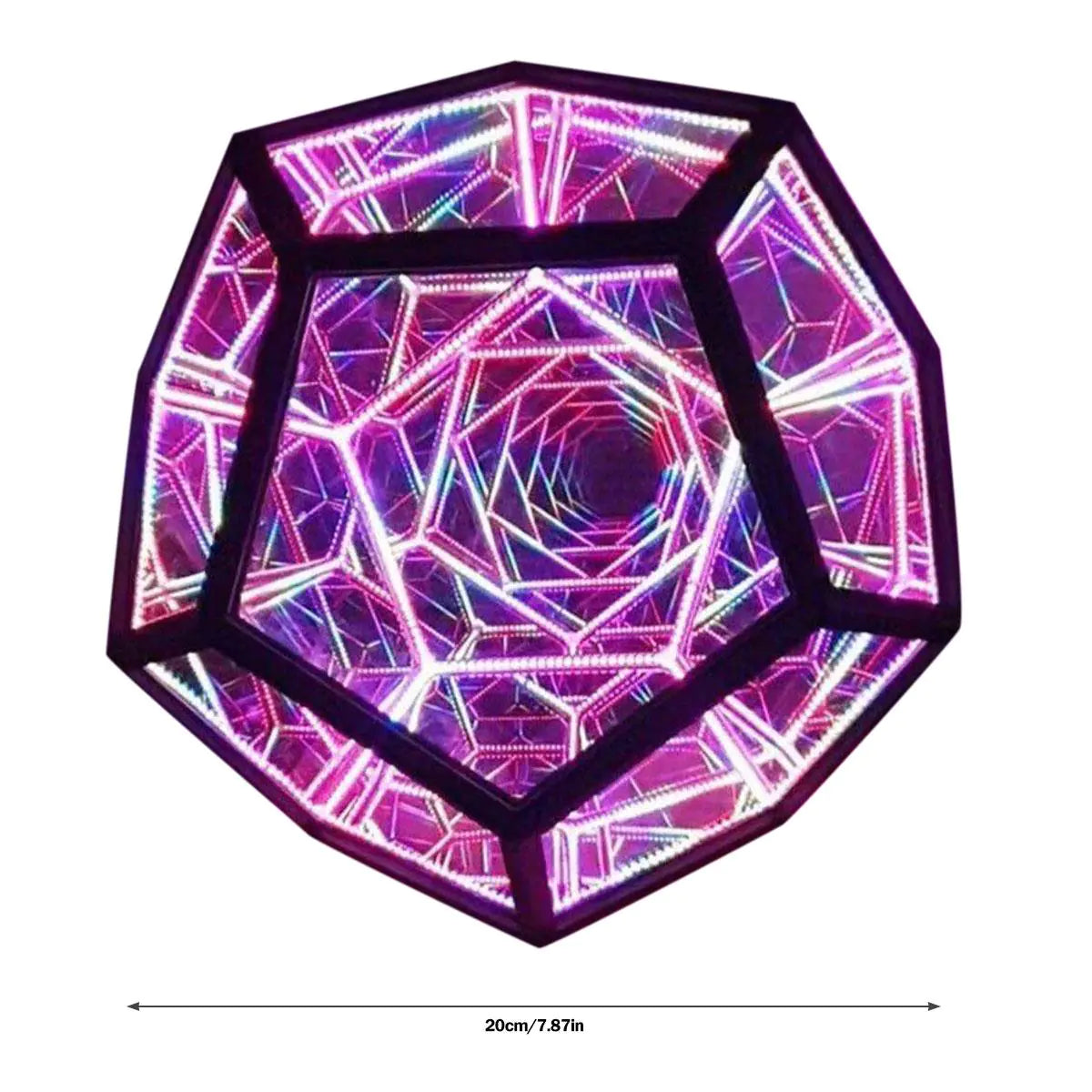 Infinite Dodecahedron Color Art Light - ZenZone Home