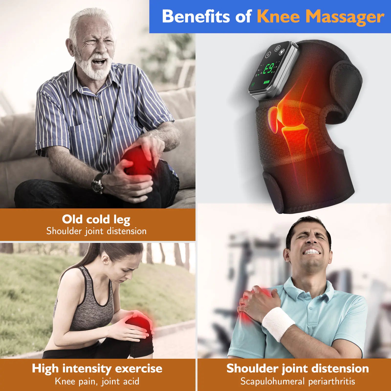 Knee Heating Massager - ZenZone Home